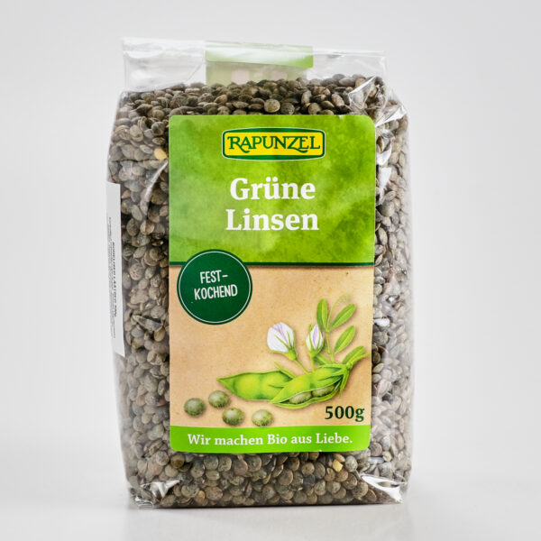 Rohelised läätsed 500g Rapunzel
